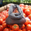 Organic Cotton Mesh Bag Eco-friendly Reusable Washable Vegetables Fruit Storage Bags for Kitchen Shopping Bag with Drawstring
